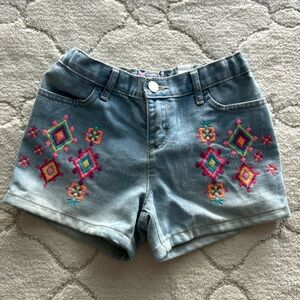Children’s Place embroidered Jean shorts—size 8 girls